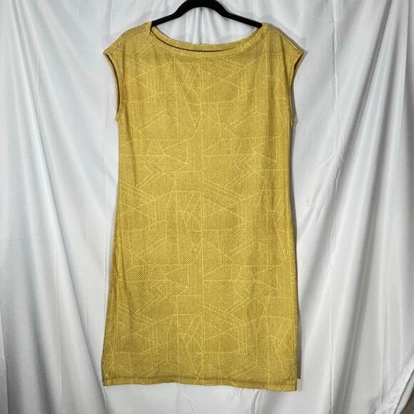 prAna Sanna Shift Dress — 100% Cotton, Size Small, Yellow/Golden Sky - Picture 2 of 7